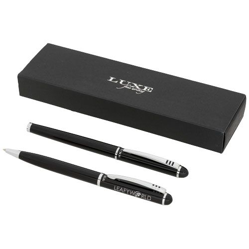 black Set de bolígrafo y rollerball