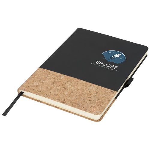 black Libreta A5 de PU y corcho