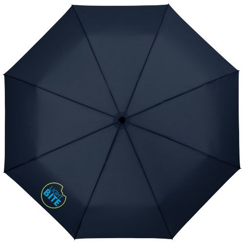 azul marino Paraguas plegable automático de 21