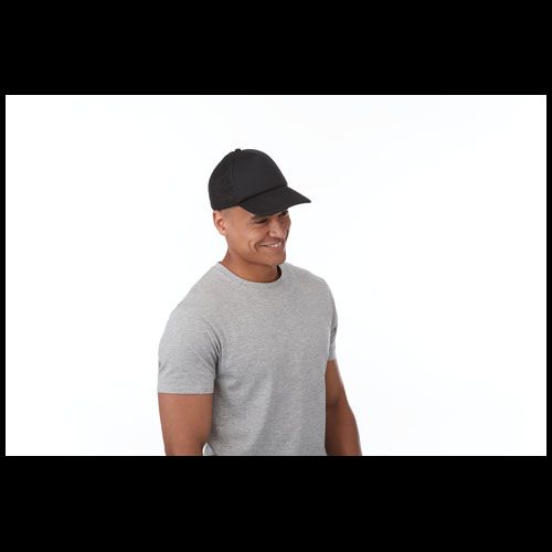negro/blanco Gorra de 5 paneles