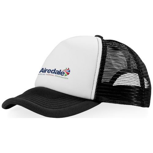 negro/blanco Gorra de 5 paneles