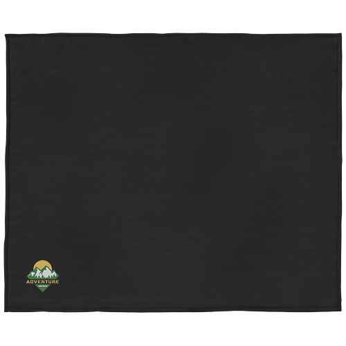 negro/de blanco Manta suave de forro y tafetán Sherpa