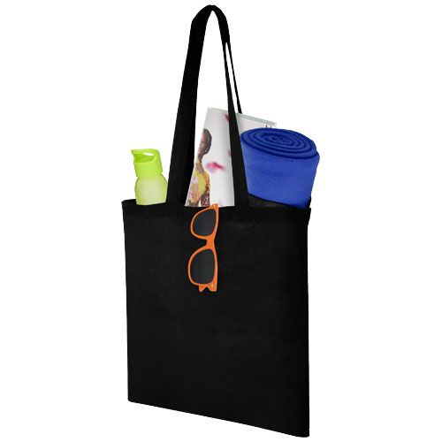black Bolsa Tote de algodón 100 g/m²