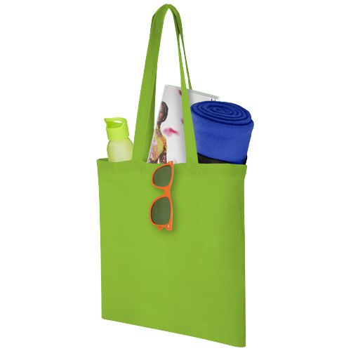 verde lima Bolsa Tote de algodón 100 g/m²