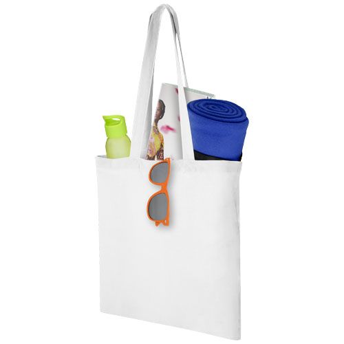 white Bolsa Tote de algodón 100 g/m²