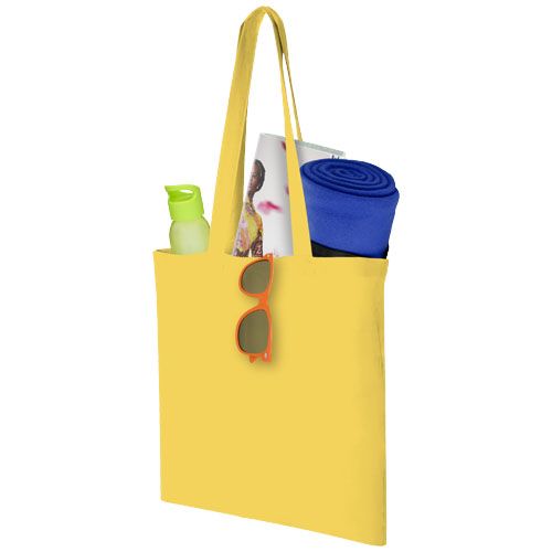 yellow Bolsa Tote de algodón 100 g/m²