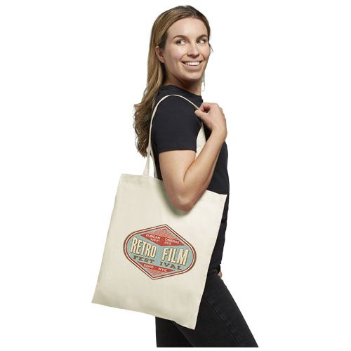 yellow Bolsa Tote de algodón 100 g/m²