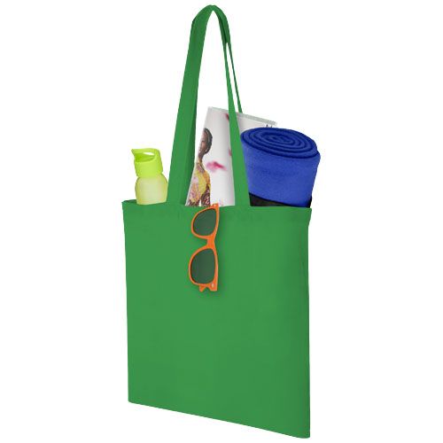 verde vivo Bolsa Tote de algodón 100 g/m²