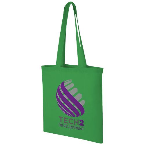 verde vivo Bolsa Tote de algodón 100 g/m²
