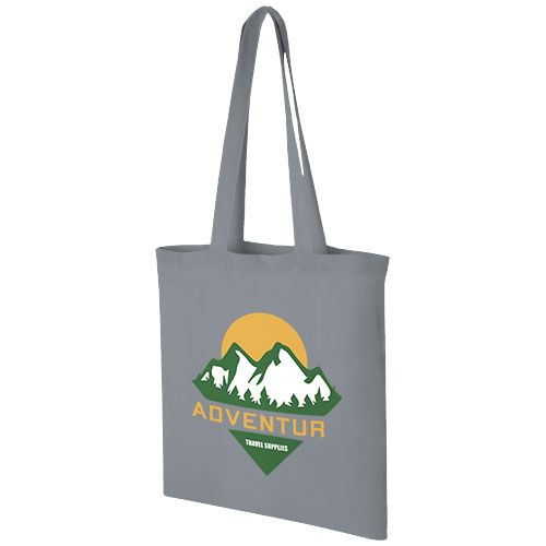 gray Bolsa Tote de algodón 100 g/m²