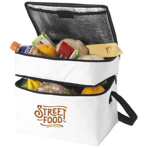 Bolsa isotérmica de 2 compartimentos con cremallera 