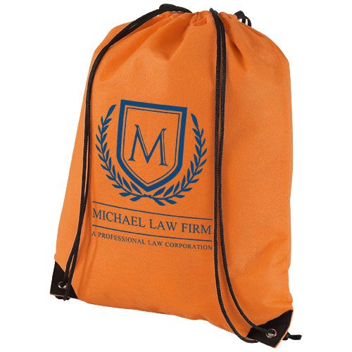 orange Mochila de cuerdas no tejida 5L