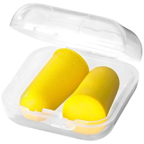 yellow Tapones para los oídos con estuche