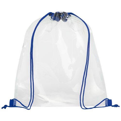 azulón/blanco translúcido Mochila de cuerdas transparente 5L