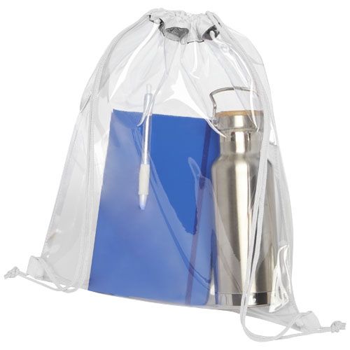 blanco/blanco translúcido Mochila de cuerdas transparente 5L