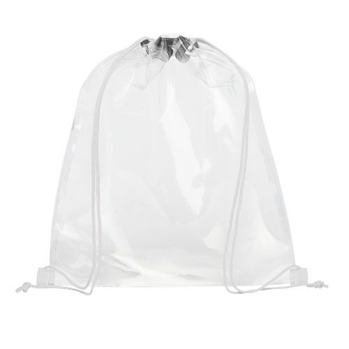 blanco/blanco translúcido Mochila de cuerdas transparente 5L