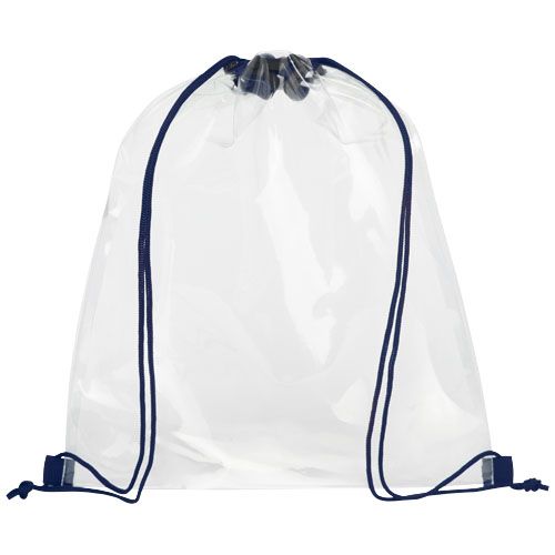 azul marino/blanco translúcido Mochila de cuerdas transparente 5L