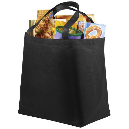 black Bolsa Tote multiusos no tejida