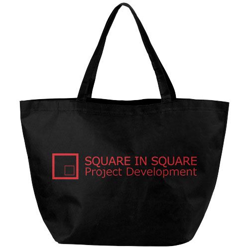 black Bolsa Tote multiusos no tejida