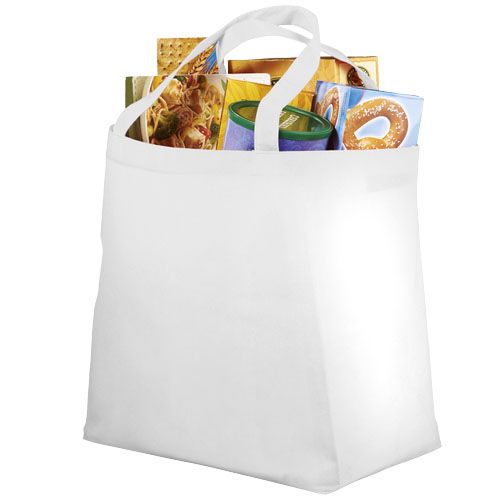 white Bolsa Tote multiusos no tejida