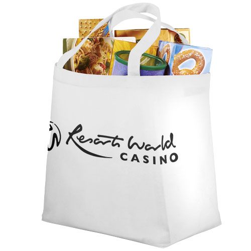 white Bolsa Tote multiusos no tejida