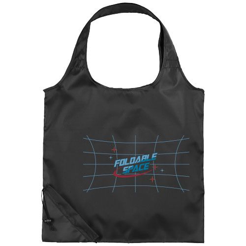 black Bolsa Tote plegable de poliéster