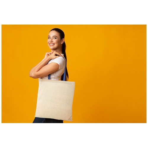 Sac coton Nevada 100 gr/m² avec poignées de couleur 7L - 5