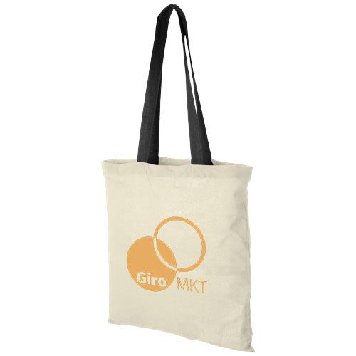 Sac coton Nevada 100 gr/m² avec poignées de couleur 7L - 2