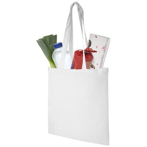 white Bolsa Tote de algodón 140 g/m²