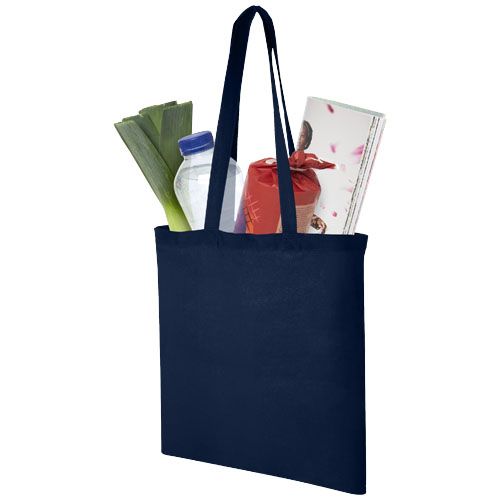 azul marino Bolsa Tote de algodón 140 g/m²