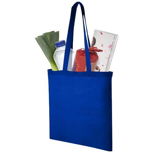 azulón Bolsa Tote de algodón 140 g/m²