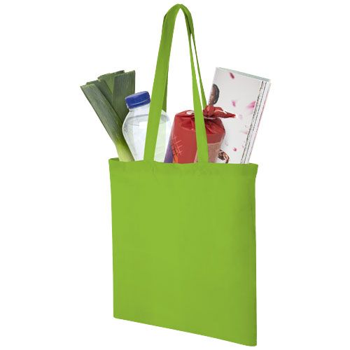 verde lima Bolsa Tote de algodón 140 g/m²