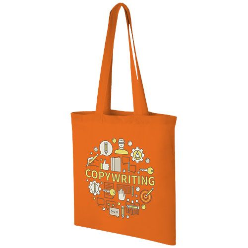 orange Bolsa Tote de algodón 140 g/m²