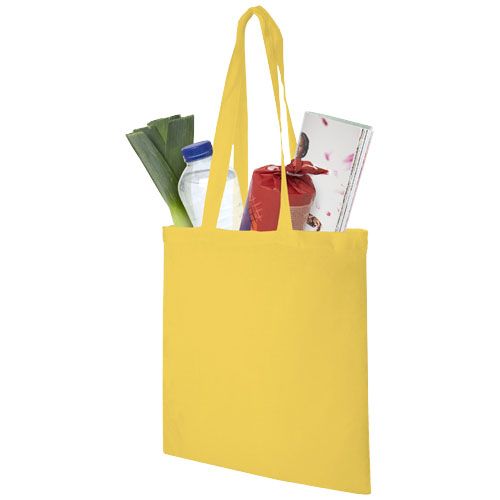 yellow Bolsa Tote de algodón 140 g/m²