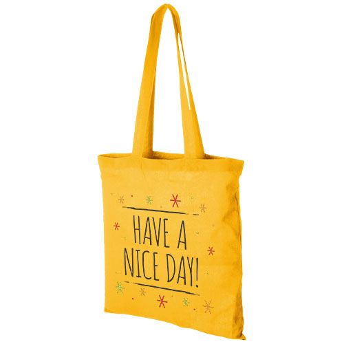 yellow Bolsa Tote de algodón 140 g/m²