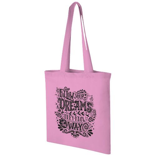 pink Bolsa Tote de algodón 140 g/m²