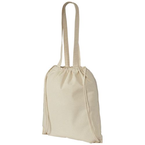 natural Mochila de cuerdas de algodón de 240 g/m² 6L