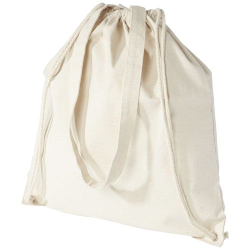 natural Mochila de cuerdas de algodón de 240 g/m² 6L