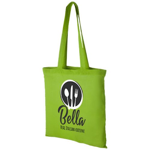 verde lima Bolsa Tote de algodón 180 g/m²