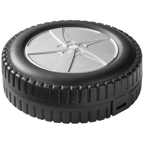 plateado/negro Set de herramientas de 25 piezas con forma de neumático
