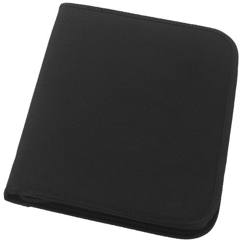 black Portafolios A4 con cremallera