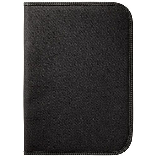 black Portafolios A4 con cremallera