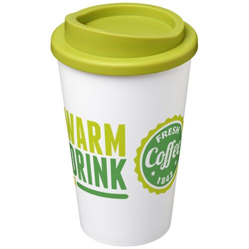 blanco/verde lima Americano® Vaso térmico de 350 ml