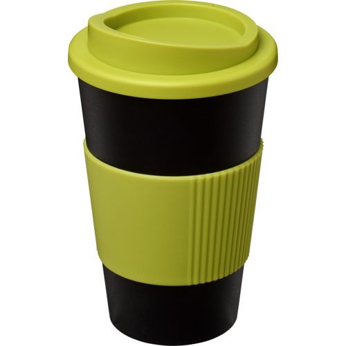 negro/verde lima Vaso térmico de 350 ml con agarradera Americano®