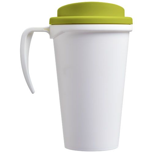 blanco/verde lima Americano® Vaso térmico de 350 ml