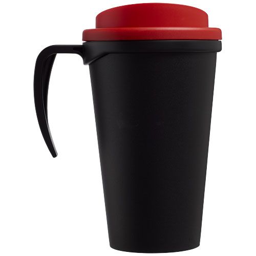 negro/rojo Americano® Vaso térmico de 350 ml