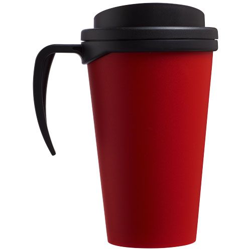 rojo/negro Americano® Vaso térmico de 350 ml