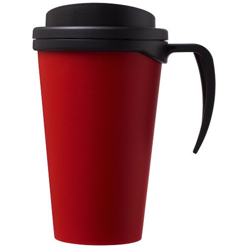 rojo/negro Americano® Vaso térmico de 350 ml