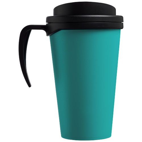azul aqua/negro Americano® Vaso térmico de 350 ml