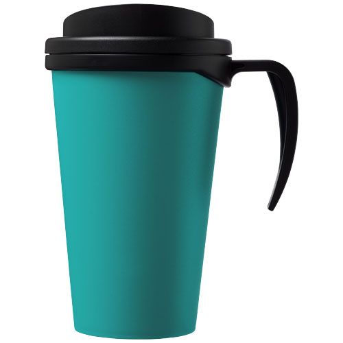 azul aqua/negro Americano® Vaso térmico de 350 ml